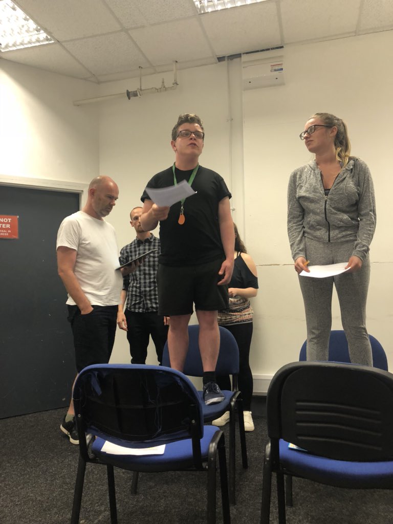 MichVictoria12's tweet photo. Rehearsal photos from last night. We’re off! #ToOldTraffordMyFirstLoveandMe #TOTMFLAM #MUFC #Play #KingsArms #August #MrFudgeProductionsLTD https://t.co/o2d7VcBqAo