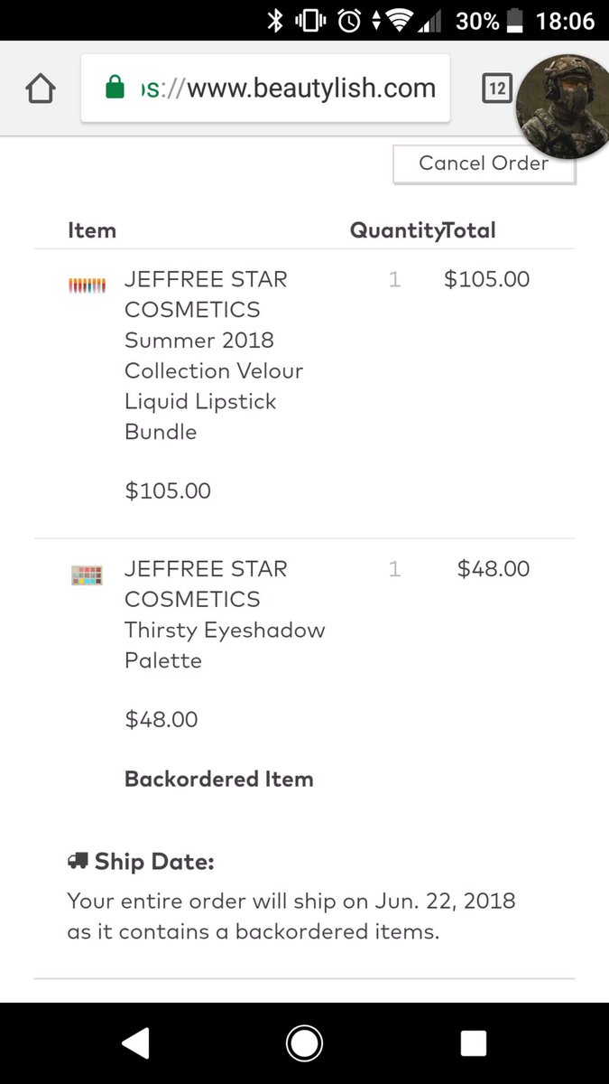 512_lyndsay's tweet photo. It just fell in my basket I swear 🤷‍♀️ poor now but worth it 😍😍 @JeffreeStar #thirsty https://t.co/LfwXMWaigs