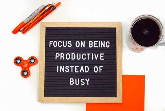 Focus on business 💪 not busyness 🙅‍♀️