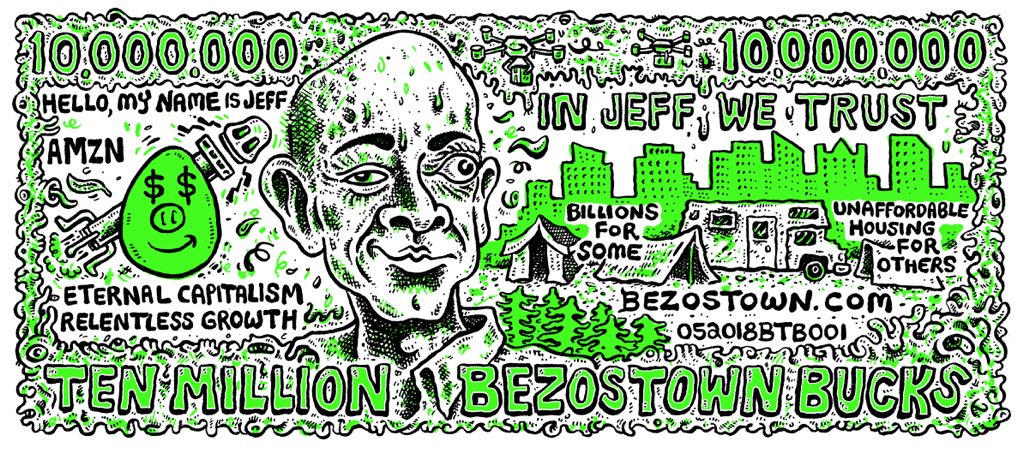 bezostown's tweet photo. Billions for some.
Unaffordable housing for others.
Check https://t.co/hmRb9TNmL7 for an endless series of Amazon news items posted regularly
#bezos #bezostown #amazon #hq2 #banknotes #hellbanknotes #josspaper https://t.co/FXDZbET7Jq