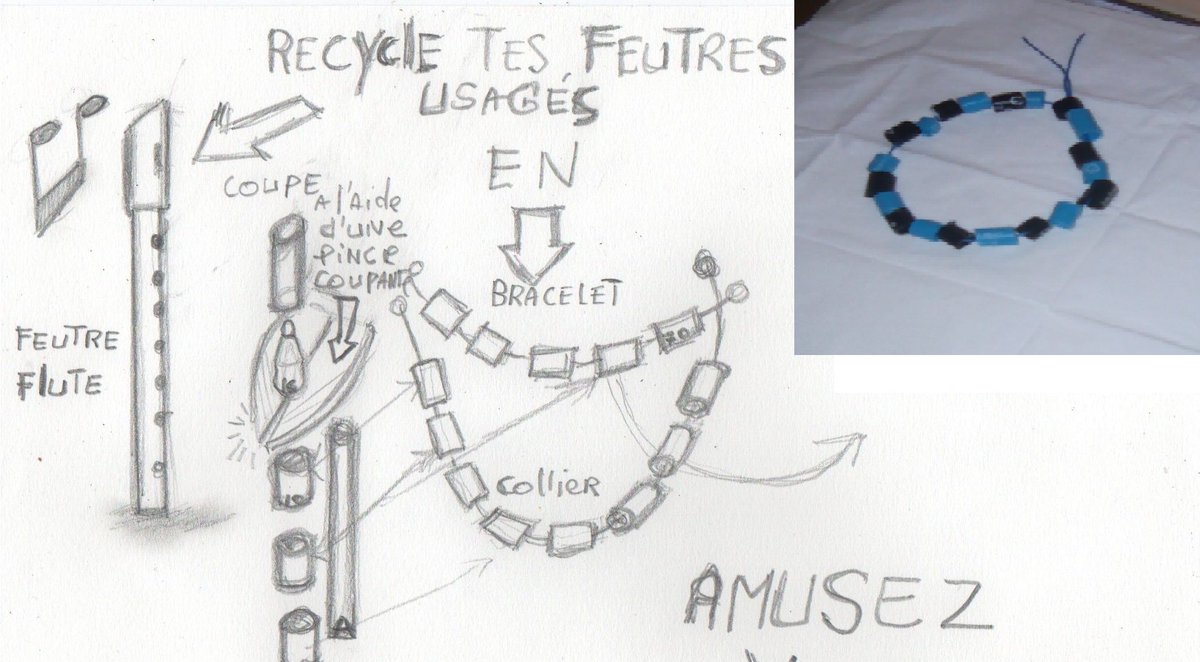 #IdeeSympa #recycle #feutres usagés #multifonction @GersSolidaire @GersNumerique @C8TV