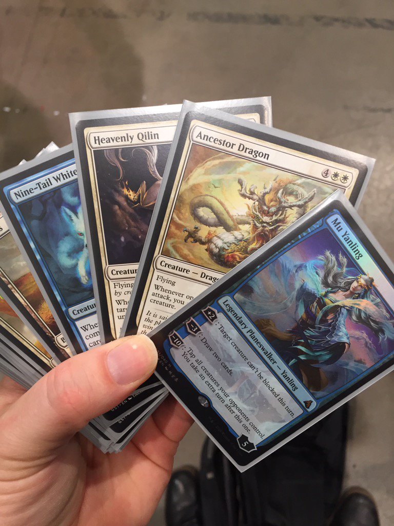 WotcPurvis's tweet photo. I'm spellslinging at #GPVegas 4PM.  Swing by and be one of the first to play Global Series decks that release 6/22! https://t.co/zsAVdvhBkD