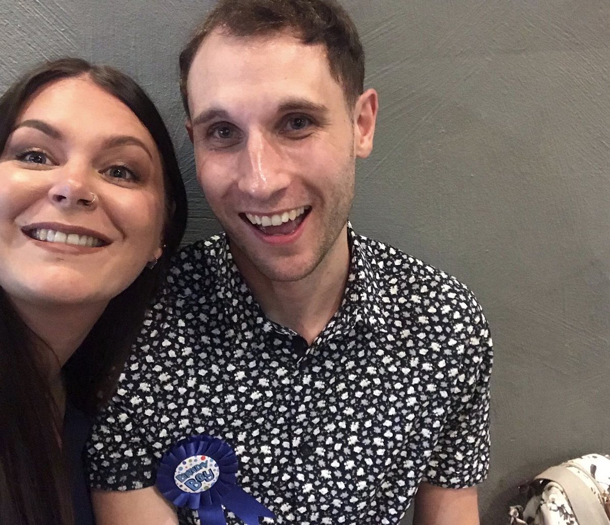 nikkipogson's tweet photo. This is Ben. He is probably the best human being I know. He’s been through too much for someone of our age having battled a brain tumour twice and multiple surgeries to fix complications. Today we celebrated his 30th birthday. I love my friend. Happy birthday Ben #cancerresearch https://t.co/Pf1Uiijvzq