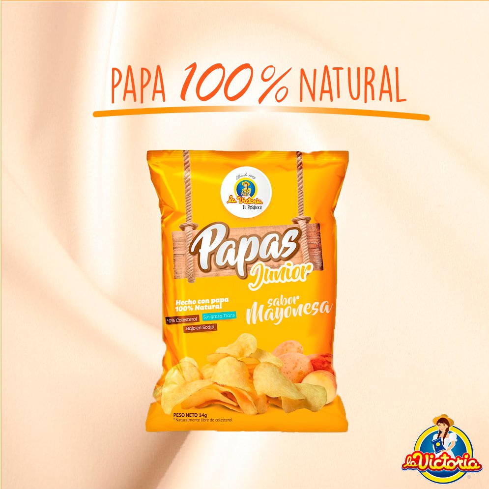 ProductosVicky's tweet photo. Del campo a tus manos 🙌 Les presentamos nuestras papas sabor Mayonesa 😇 #Pasaboca #Colombia https://t.co/CV6KuMakvm