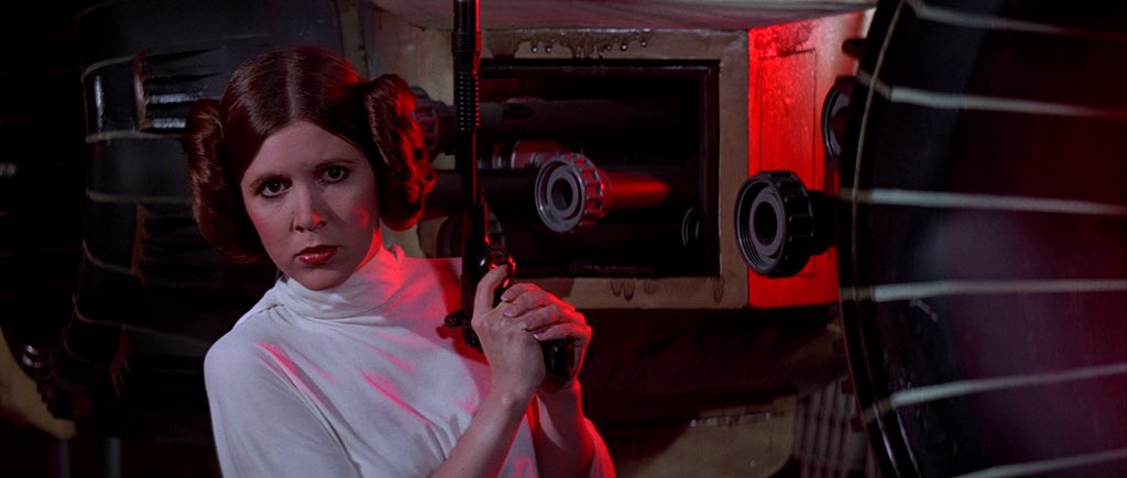 “I insisted that they do action figures of Princess Leia. When you’ve lined them up, she’s the main character, for God’s sake. [It was about] just convincing people. You say white privilege, but there’s really male privilege.” - George Lucas 1/2