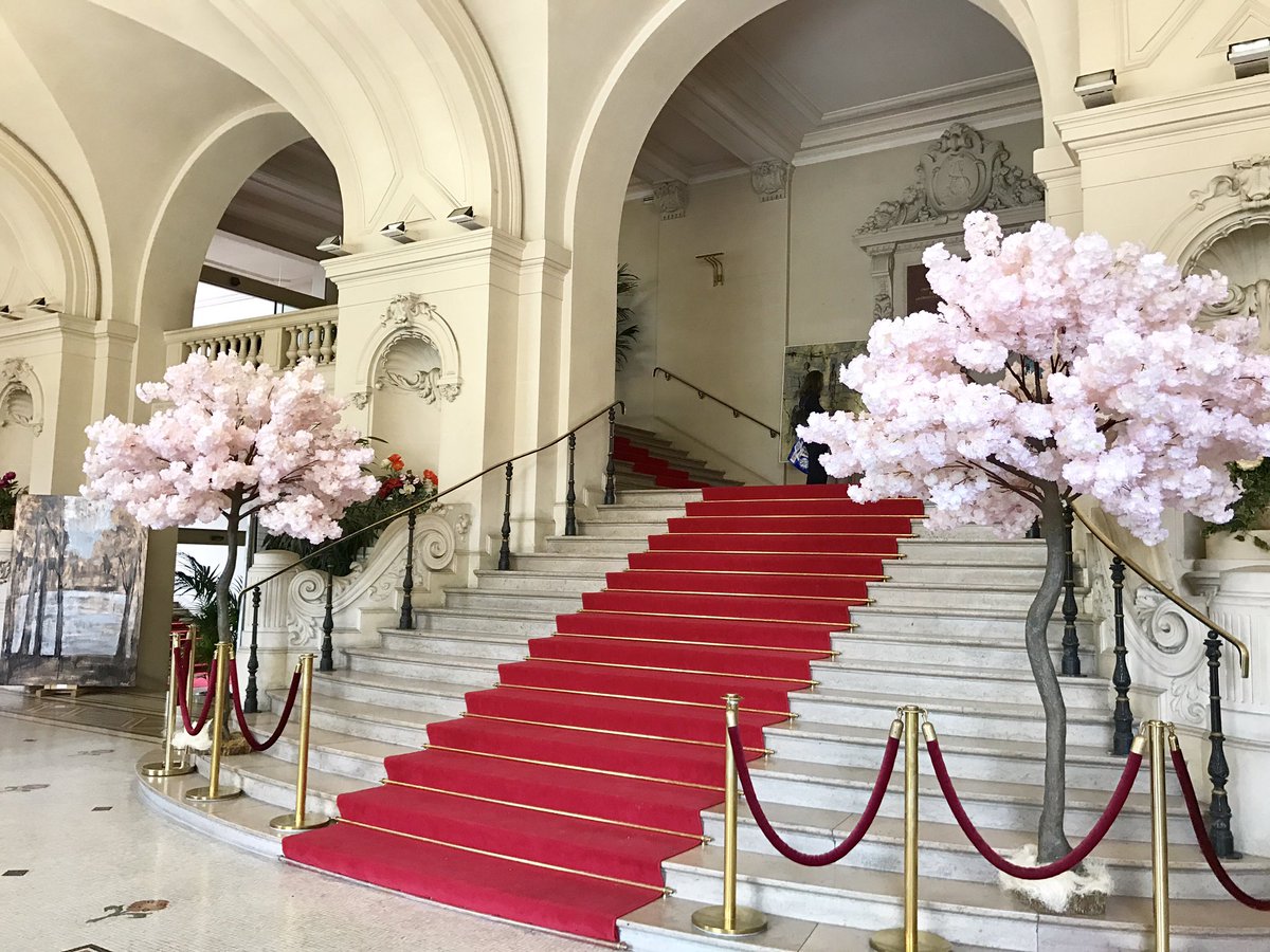 SoniaRabotoson's tweet photo. Inauguration ce soir du Festival Le Liban en Scène avec @maeschlimann et son équipe. Très beau moment de convivialité et d'échanges ! Bravo à #Nervures fleuriste pour ses cerisiers décoratifs ! https://t.co/UBCjaPJawq