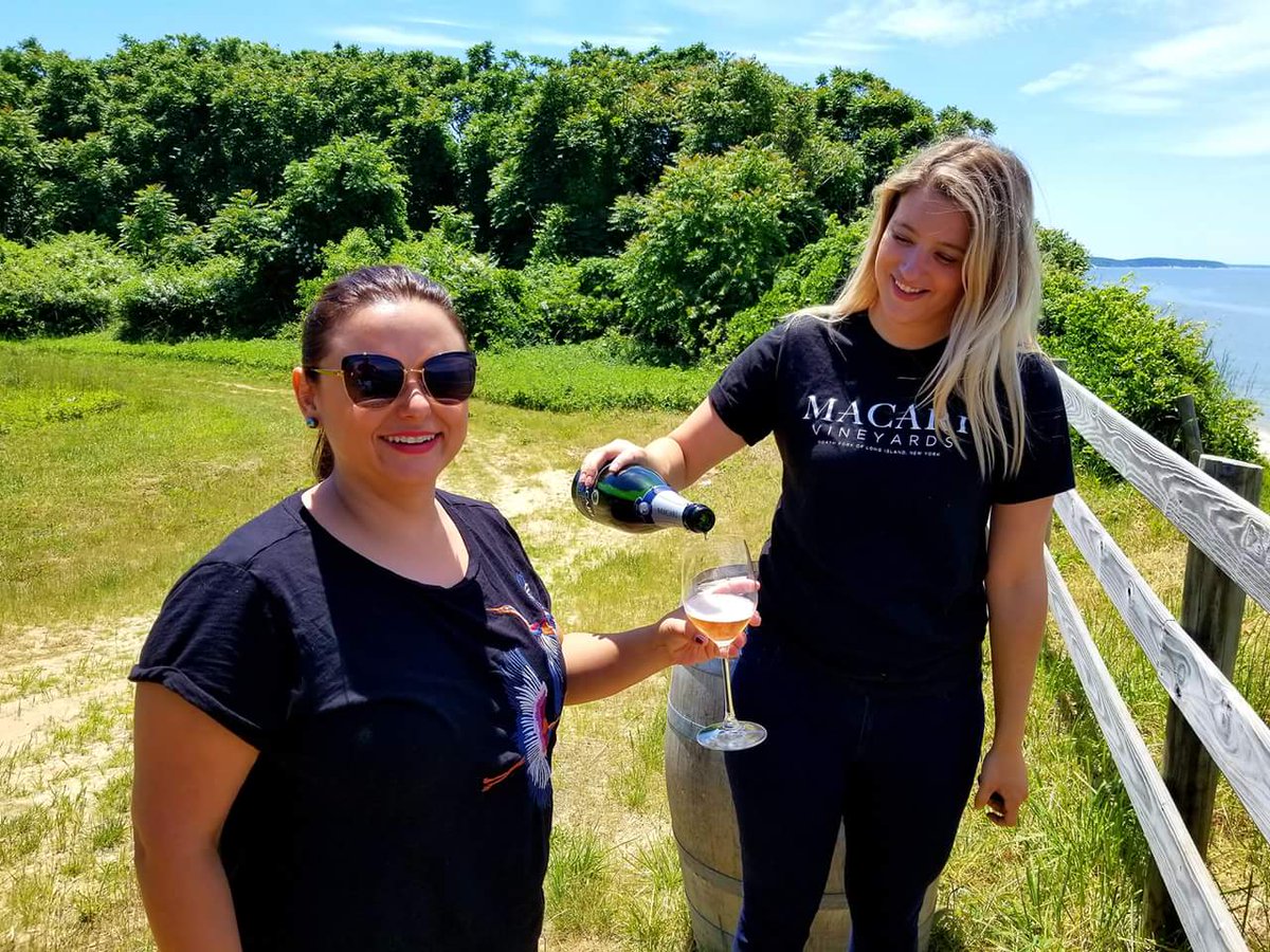 TheresaMarkoPT's tweet photo. Had a great afternoon with @thee_lust @MacariVineyards with Nicole giving us the grand tour! #Macari #NorthFork #WeDidSomethingRight https://t.co/t7ID0bcpzk