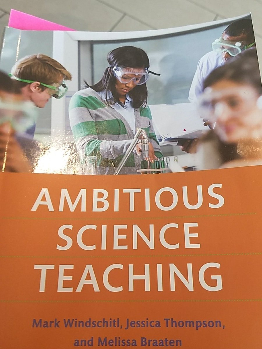 stem_morgan's tweet photo. "Models are meant to be changed" Continually revising, making more sense.  Do I move too quickly through labs, not enough time on revising models? If you haven't started this book.... Do it now!  #ambitiousscienceteaching  #astchat #cvcsstemlab @NGSS_tweeps https://t.co/vuJsTEhNxj