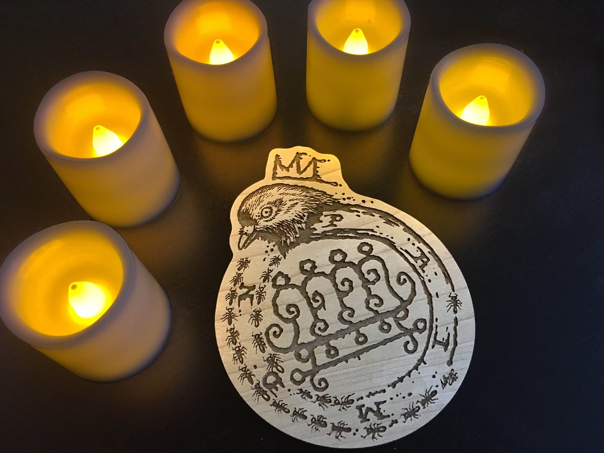 BradAlbright's tweet photo. Hail Paimon! #Hereditary inspired engraved wood coasters... since I can’t get that movie outta my head! https://t.co/cKvPVAQLs5 #HereditaryMovie #paimon #hailpaimon https://t.co/U01mpfI1hC