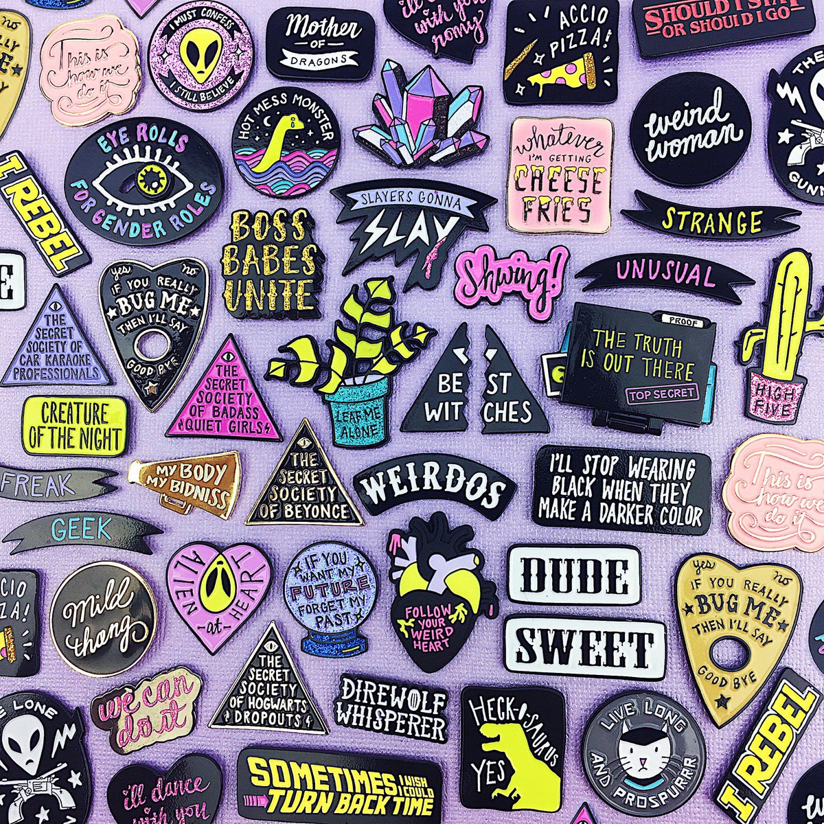 📣👻 HUGE GIVEAWAY ALERT! 📣👻 i’m giving an email subscriber &amp; their chosen friend a full set of all Band of Weirdos pins in the shop! 😱 details: instagram.com/p/BkGQlw4HwPF/…