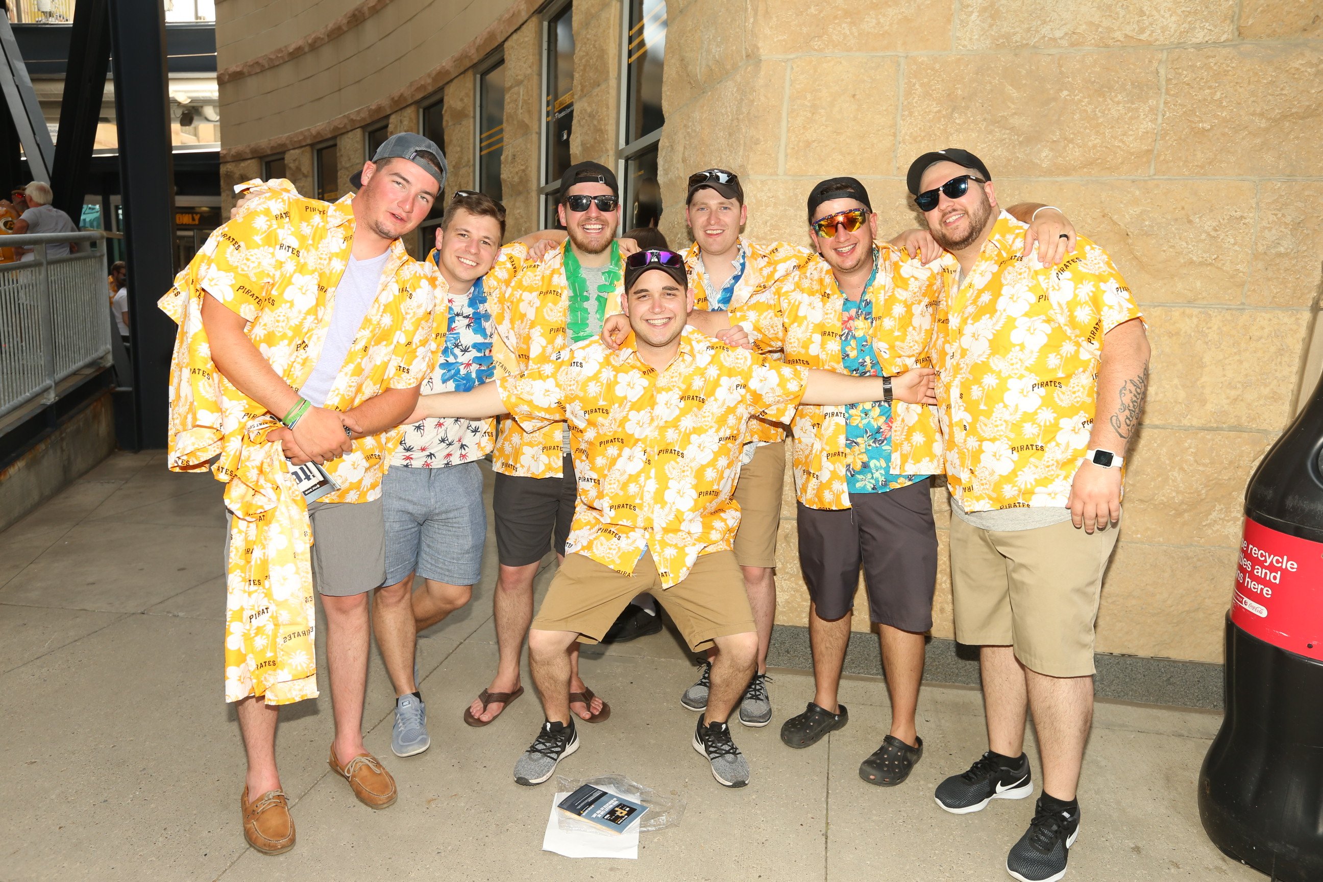 Pittsburgh Pirates on X: Heck ya you can pull that look off! (It's Hawaiian  Shirt Day here at PNC)  / X