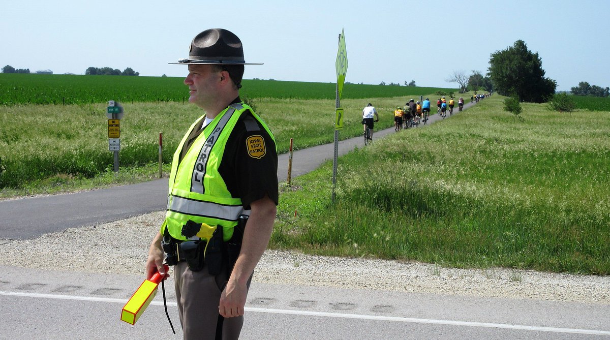 "BACooN RIDE 5" put 2,700 bicyclists on the Raccoon River Valley Trail on Saturday, June 16. With temps in the 90s and a big south wind, this ride sizzled -- just like all the bacon treats at stops along the way!