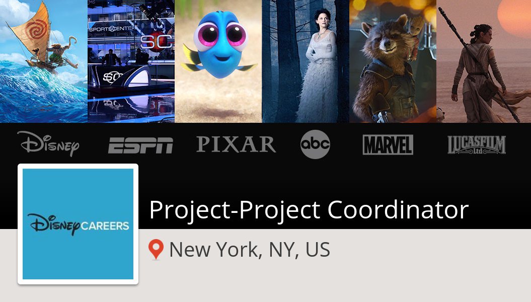 BethMerrick5's tweet image. #Disney is hiring! #ProjectProject #Coordinator in #NewYork, apply now! #job workfor.us/disneycareers/… #DisneyJobs