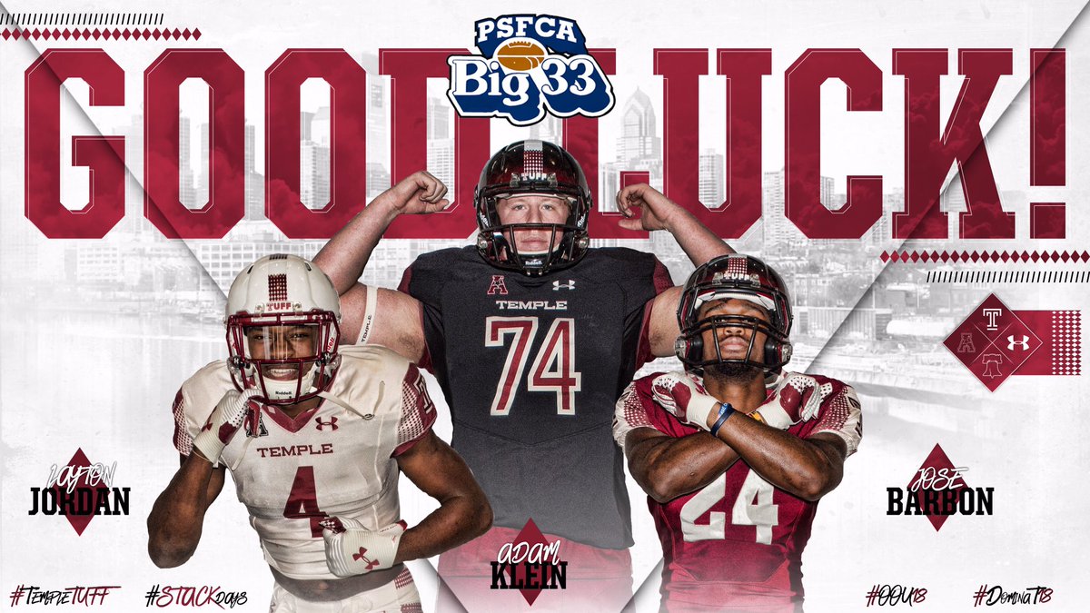 CoachCollins's tweet photo. Be G.R.E.A.T. Today!!!
@Temple_FB in the
BIG 3️⃣3️⃣ GAME!!!
@psfcabig33 @_Kleindaddy_
@JoseBarbon24 @datdude_8
#OOU18 #DominaT18
♦️♦️♦️♦️♦️♦️♦️ https://t.co/d10S8SR2mC