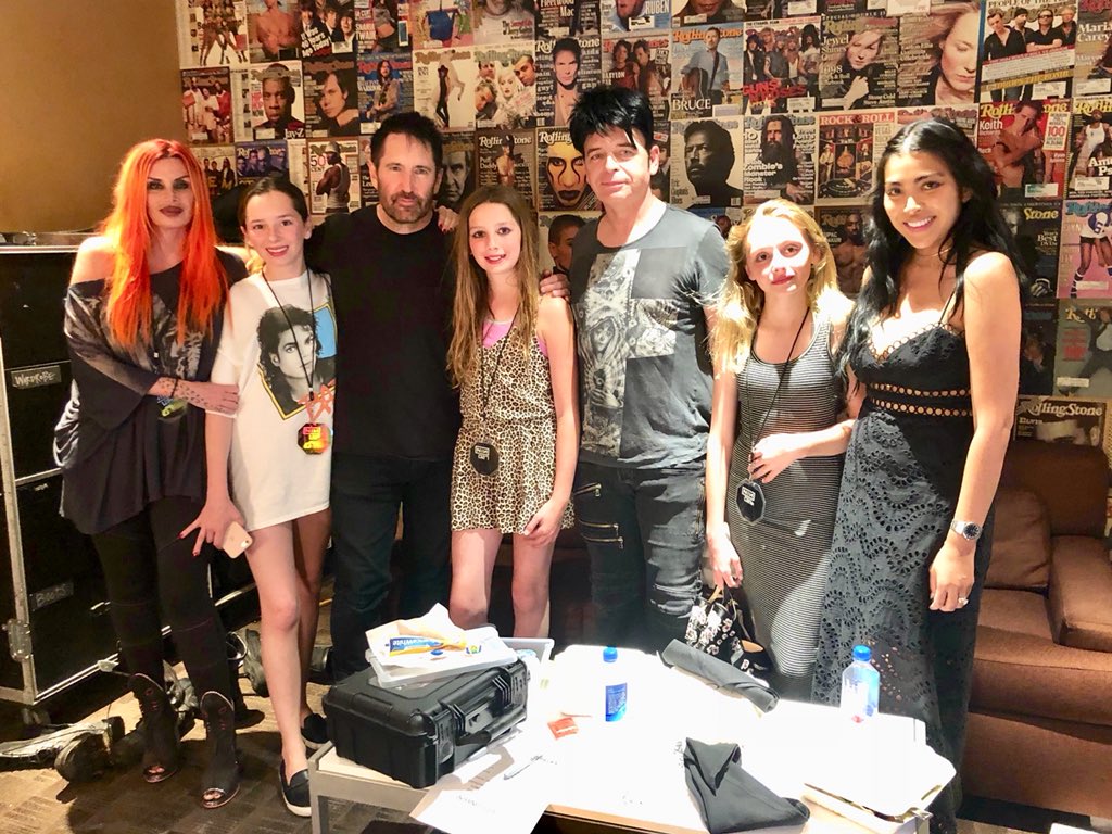 numanofficial's tweet photo. Amazing Nine Inch Nails show in Las Vegas last night. Good to meet up afterwards. https://t.co/O7lCDH8a5R