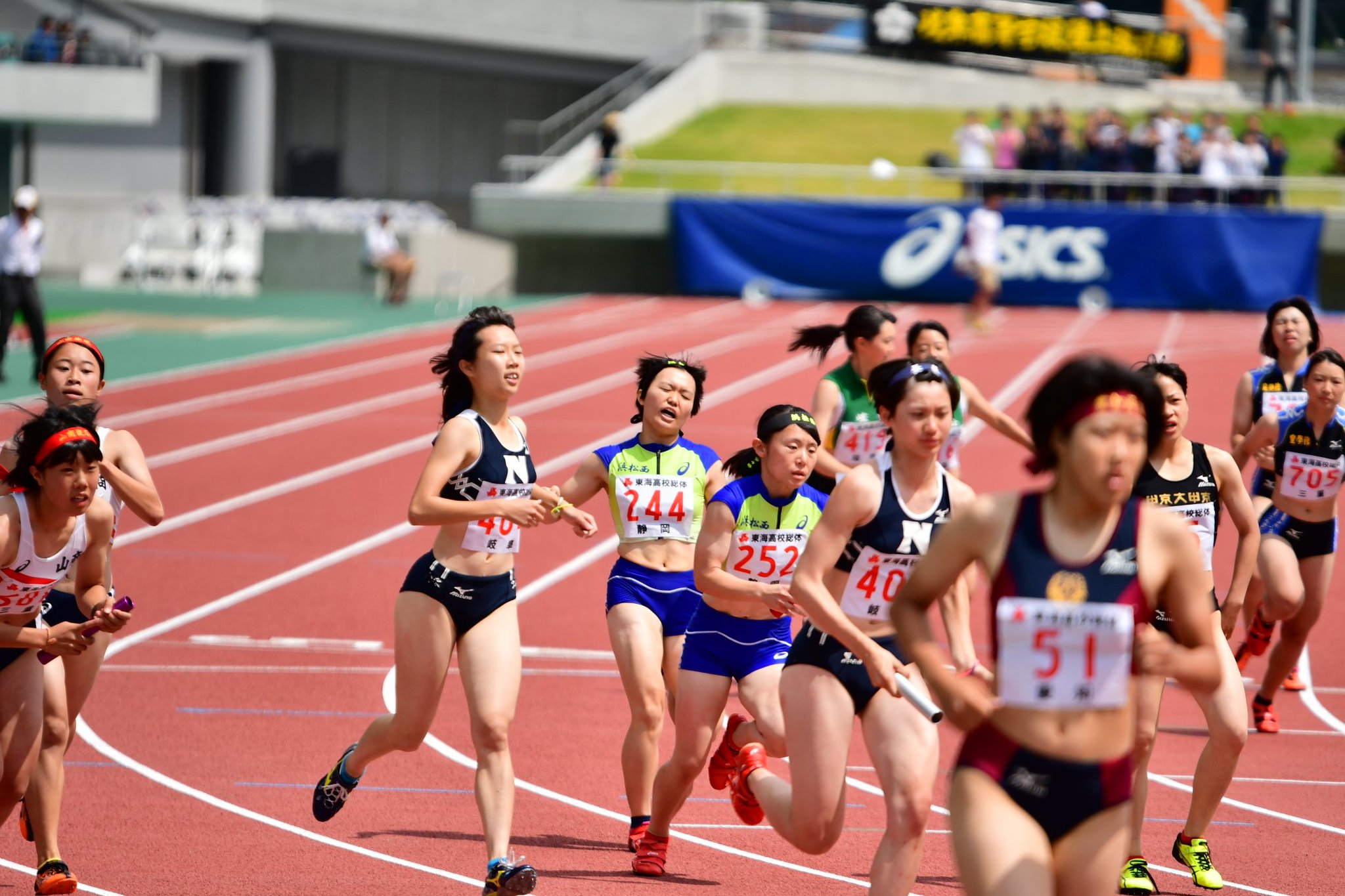 Twitter 上的 はし 東海高校総体 女子4 400mr予選3組 2着 浜松西 決勝進出 T Co Detnuweyfo Twitter