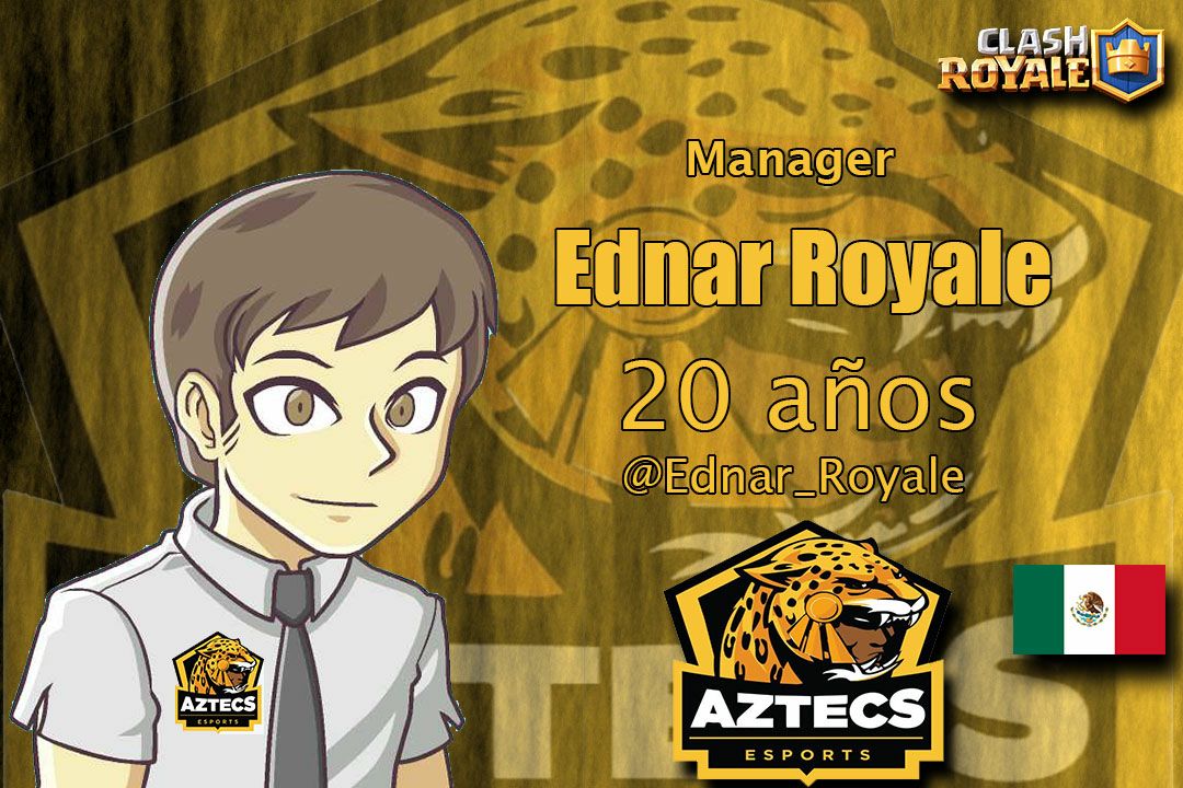 Presentamos a nuestro manager , que con su orden y disciplina hará de AztecS eSports un clan mucho más organizado. 😎🔝💪🏻
<a href="/Ednar_Royale/">Ednar_Royale</a> 
#WeAreAztecs