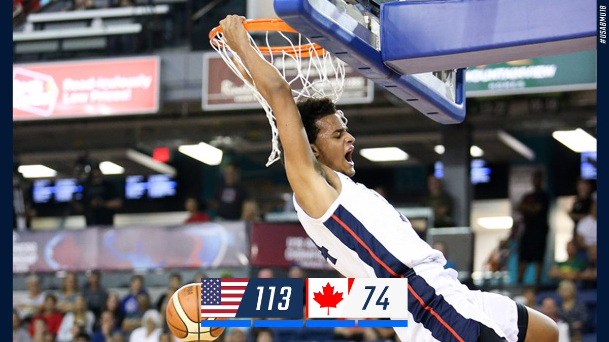 FINAL: 🇺🇸 #USABMU18 113, 🇨🇦 Canada 74

The USA takes gold at the 2018 FIBA Americas U18 Championship! #FIBAU18Americas