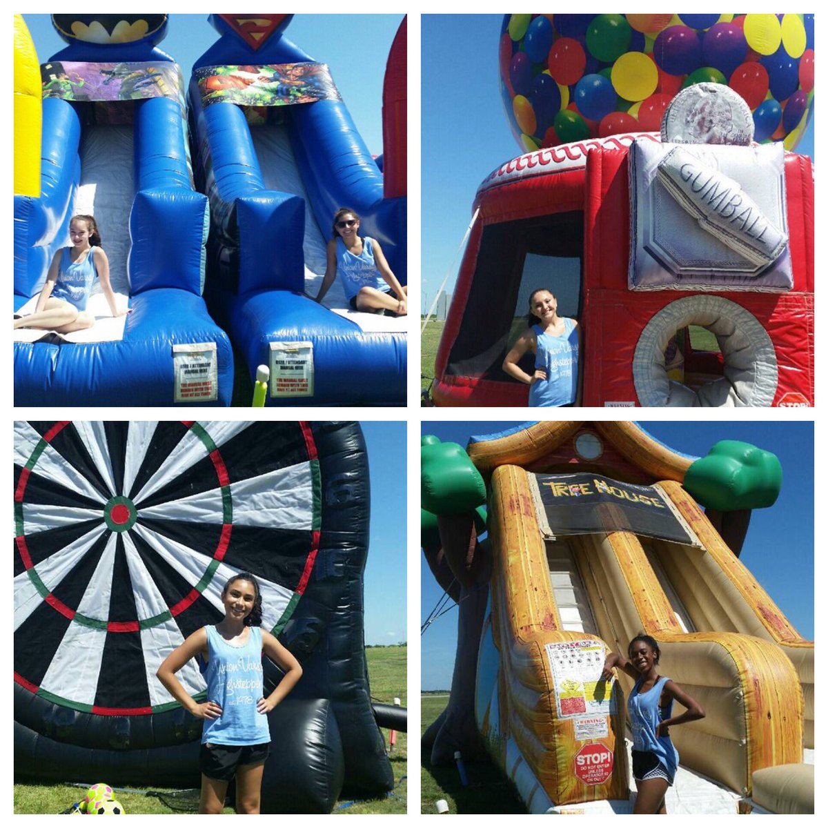 UVHighsteppers's tweet photo. Inflatables, pickles, sno cones, funnel cakes, cotton candy & puppies?!! YES, PLEASE!!! Thanks to @ambergevents for inviting us to work at such a fun event today! 👯♀️❤️🙌🏻☀️🍧🐶 #UVH19 #FunInTheSun #ItWasHOT #ButWeHadFun https://t.co/vCmqLvgBYC