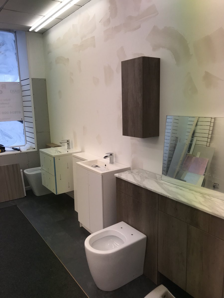 rmheating's tweet image. Our showroom starting to take shape