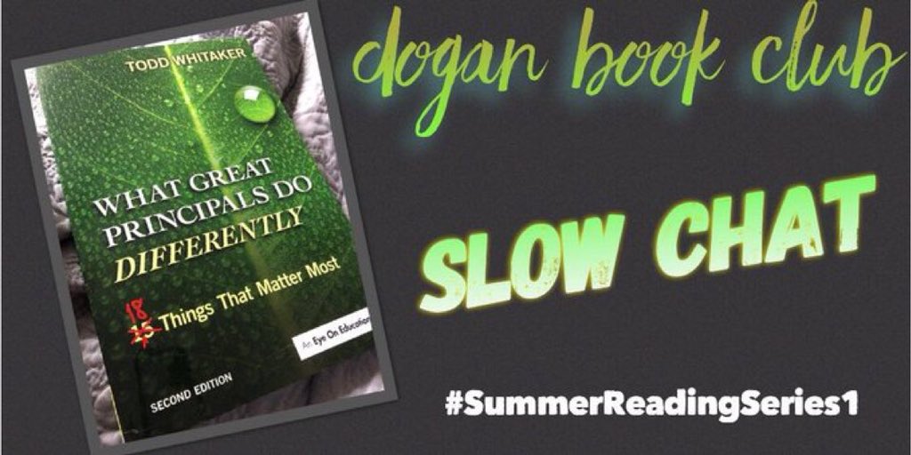 ealy_daeducator's tweet photo. #DoganBookClub here is a #booksnap from What Great Principals Do Differently by @ToddWhitaker #selfexpectations #LeadershipDevelopment #ironsharpeniron #DoganNation2.0 #summeradminchat https://t.co/TU3CU1LDm3