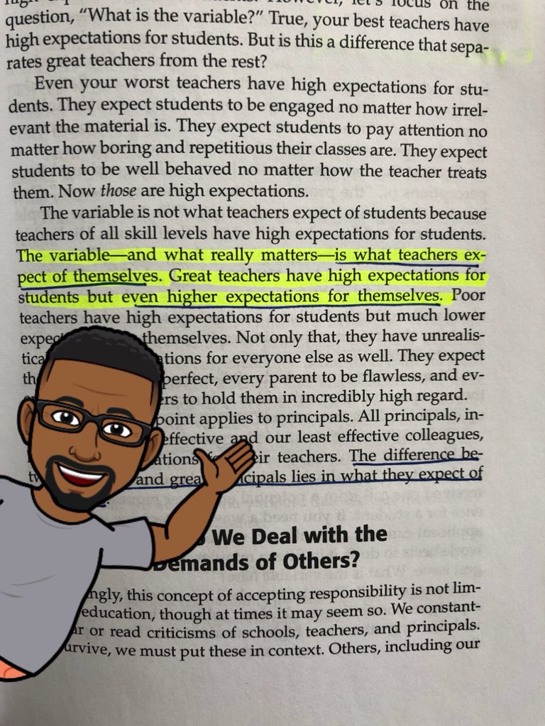 ealy_daeducator's tweet photo. #DoganBookClub here is a #booksnap from What Great Principals Do Differently by @ToddWhitaker #selfexpectations #LeadershipDevelopment #ironsharpeniron #DoganNation2.0 #summeradminchat https://t.co/TU3CU1LDm3