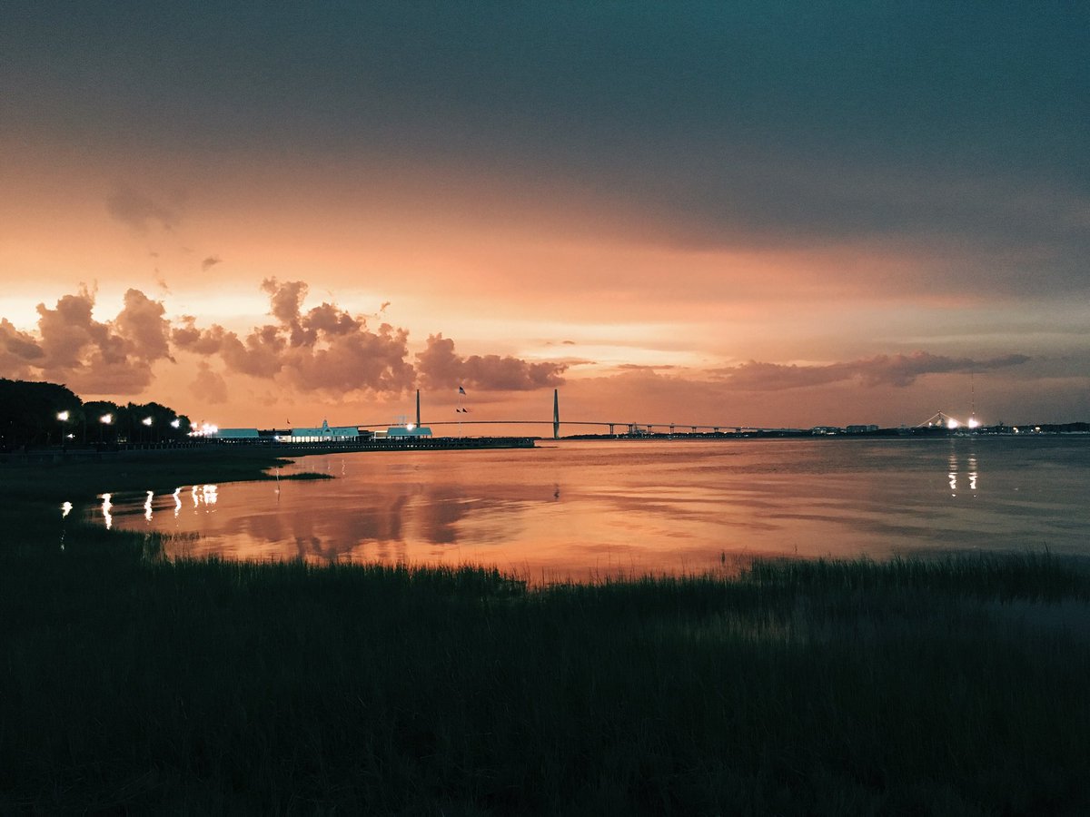 Sunset last night before a storm ⛈