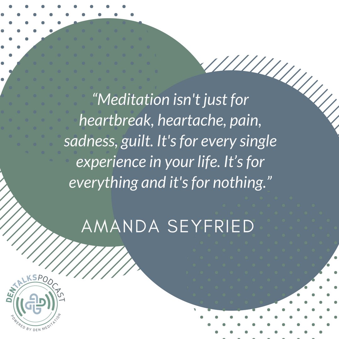 DENmeditation's tweet photo. Listen to our latest podcast episodes for #DENtalks! Our guests - Amanda Seyfried, Chandresh Bhardwaj & Emily Morse - share their experiences with us! Read through for a few of our favorite quotes.
#DENMeditation https://t.co/qcl7V0hGYU