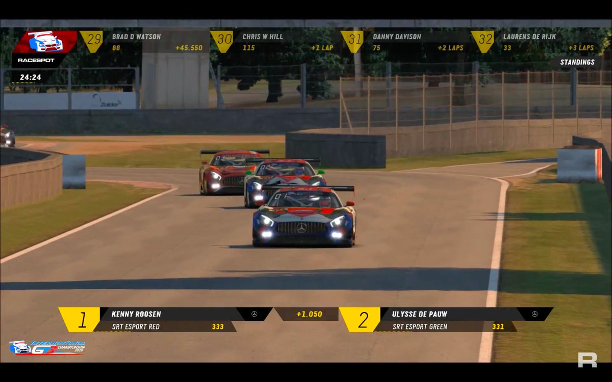 SrtEsport's tweet photo. Good result for our drivers today 1 win and 2 top 5 in race 1 and another top 5 in race 2 (reverse grid)
@SRT_K_Roosens is now leading the championship and SRT eSport Red the team championship!
Next round Road Atlanta in 2 weeks but before 6H00 of Watkins Glen next weekend! https://t.co/b8GpZ1KPAy