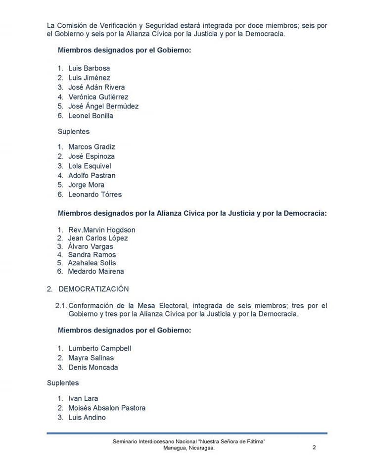 COSEPNicaragua's tweet photo. Comunicado oficial de la Comisión @de_mediacion del #DiálogoNacional respecto a la sesión y acuerdos alcanzados este sábado 16 de junio #SOSNicaragua #Nicaragua https://t.co/VVpEbrSt3T