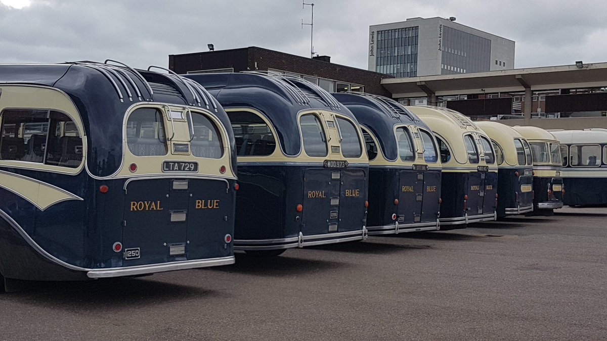 A fitting line up to mark the end of Exeter Coach Station. ....