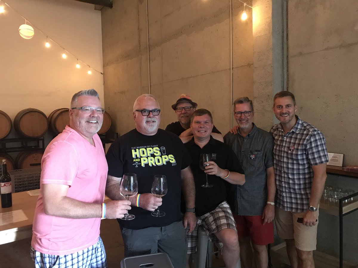 Having a great time with the @GSBA at Pride Wine: Corks for a Cause #Seattle #PrideMonth #lgbtq @RotieCellars @lattawines #winelover