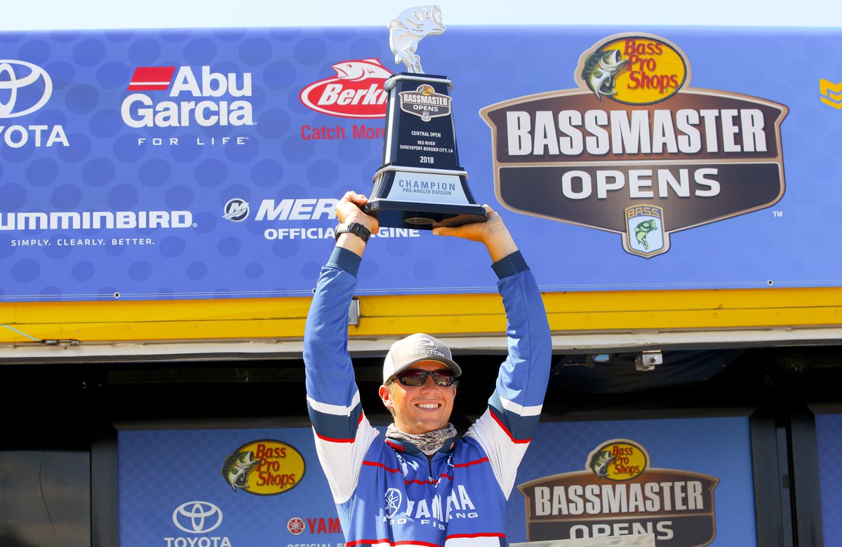 bassmaster's tweet photo. Congratulations Patrick Walters, Champion of the @BassProShops #Bassmaster Central Open at the Red River! https://t.co/oS8azsgy9H #BassmasterOpens https://t.co/m7ukhxI41W