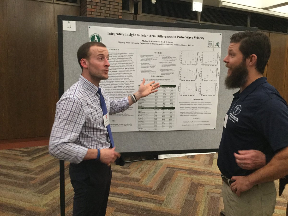 DrHolmstrup's tweet image. Representing @slipperyrockU at @NAASociety with @jens4212. So excited to discuss our poster with the award-winning Dr. Lefferts! #interarmdifference