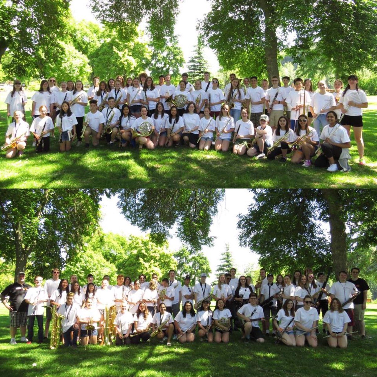 The 2018 District 57 Honour Bands! Congrats to the music makers.@DPSSMusic @CHSSMusic <a href="/PGSS_Music/">PGSS Music</a> @ToddtheTrojan