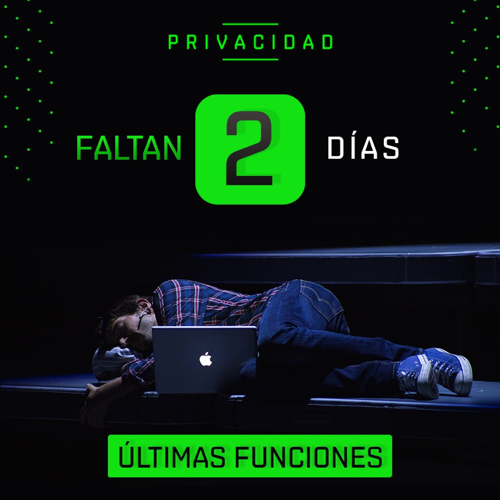 privacidadmex's tweet photo. 🔊¡Sólo 2 funciones más y nos despedimos del Teatro de los Insurgentes! #Privacidad https://t.co/LzUJ0Mm2J5