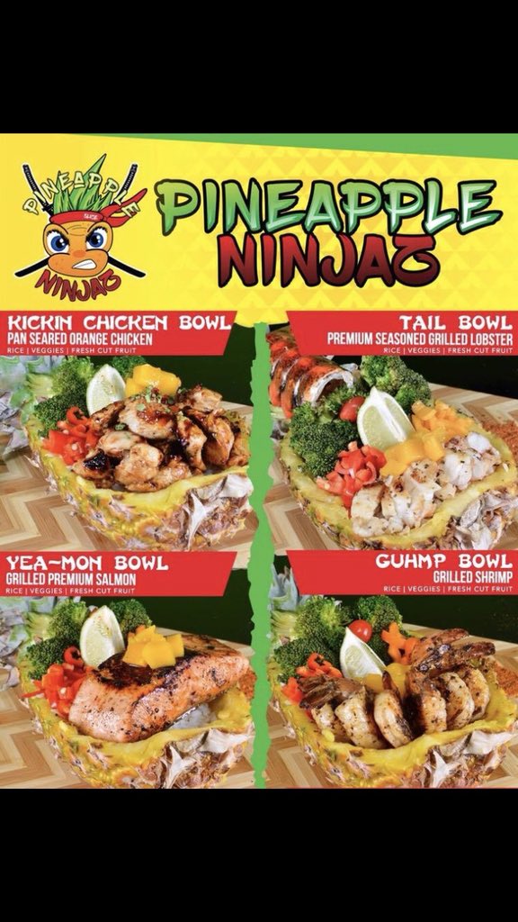 pineappleninjaz's tweet photo. We’re here off 10th St and Expressway 83. 1201 S 10th St. McAllen 78501 Open 6:30-10:00 🍍🍍🍍 RT RT RT https://t.co/UokHJxbtzP