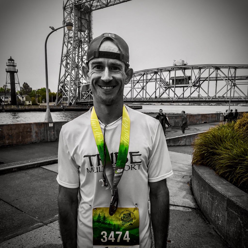 BlakeSteinbring's tweet photo. 5 days rest from #IMWI703 and a PR at @GrandmasMara with a chip time of 3:46:04 https://t.co/u23hnwEf1a