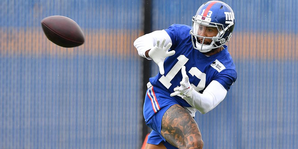 NFL's tweet image. Odell Beckham confirms he'll attend @Giants training camp: on.nfl.com/wapeCD