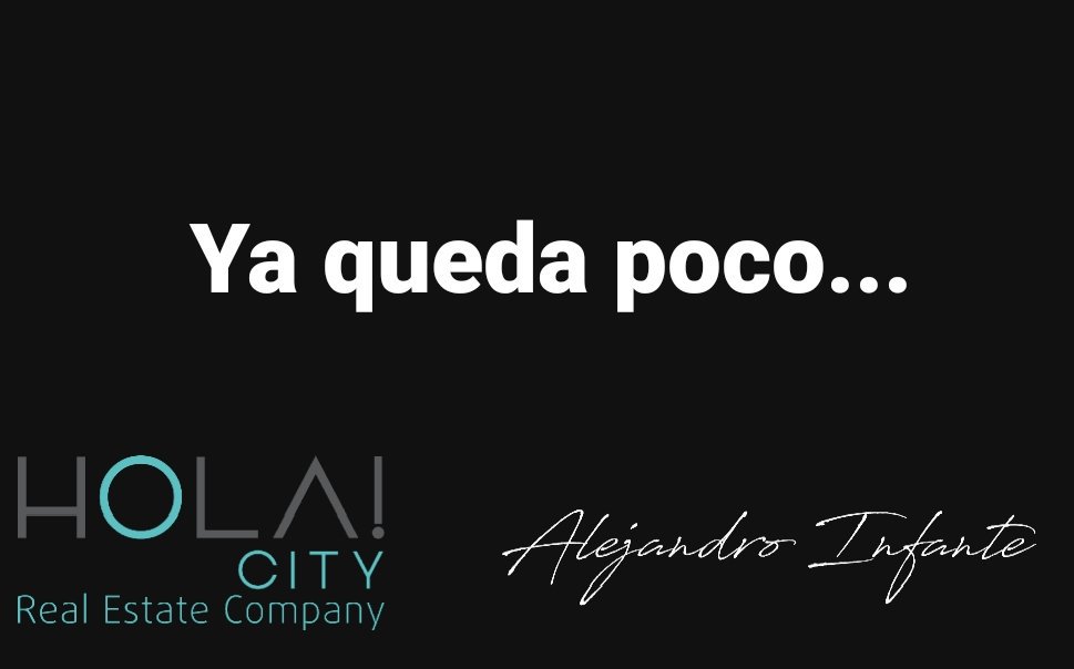 AlejandroHolaSp's tweet photo. Ya queda poco...🏁🏁
#AlejandroInfante #HogaresDisponibles #HistoriasInolvidables #HolaBenalmadena #HolaCity #Inmobiliaria https://t.co/QWePsOl6lx