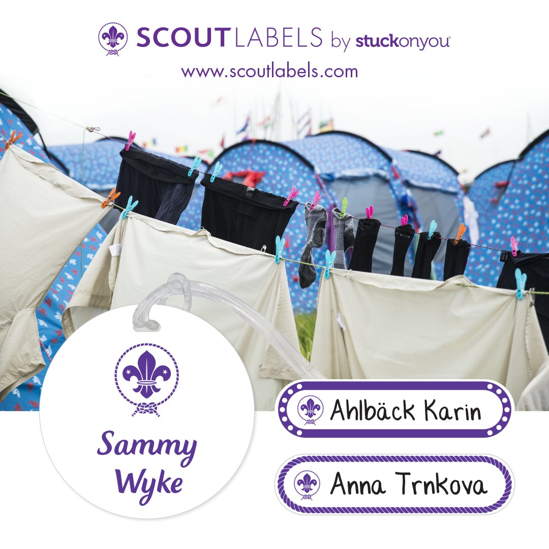 scoutlabels's tweet photo. How do you know what's yours when everything looks the same? New Scout write on name labels, both Iron on and stick on, and bag tags for your packs and luggage. Order yours now at: https://t.co/k4N691vwIn
Every label purchase supports Scouts worldwide. https://t.co/YxX3aQBgw6
