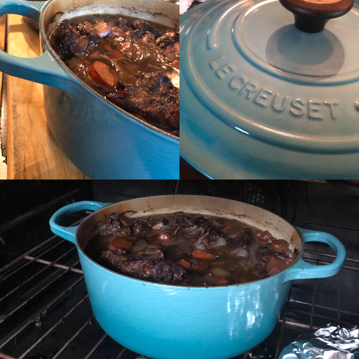 pgreensoup's tweet photo. We love our @lecrueset! Thankyou @seriouseats #kitchenstuff #foodlab #cookingscience #lowandslow @onegreenbee https://t.co/O2glQerwJD