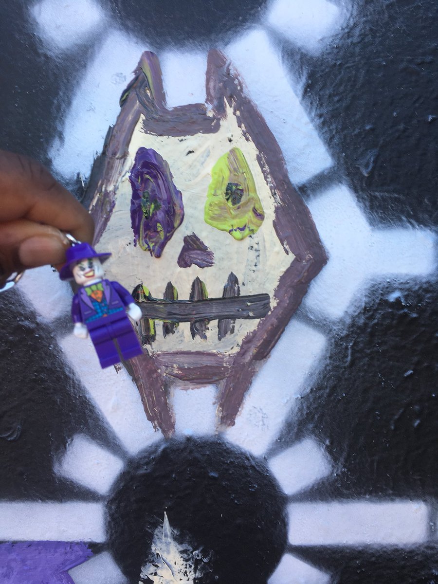 CatsAndVR's tweet image. @ArtIsMobilUs thx for letting me #paint at #Burningman #precomp #joker #Caturday #cat