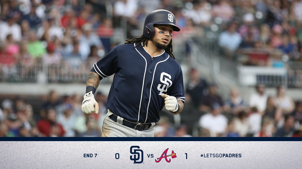 On to the 8th with the Braves on top 1-0. #LetsGoPadres https://t.co/omNKwEq6Eu