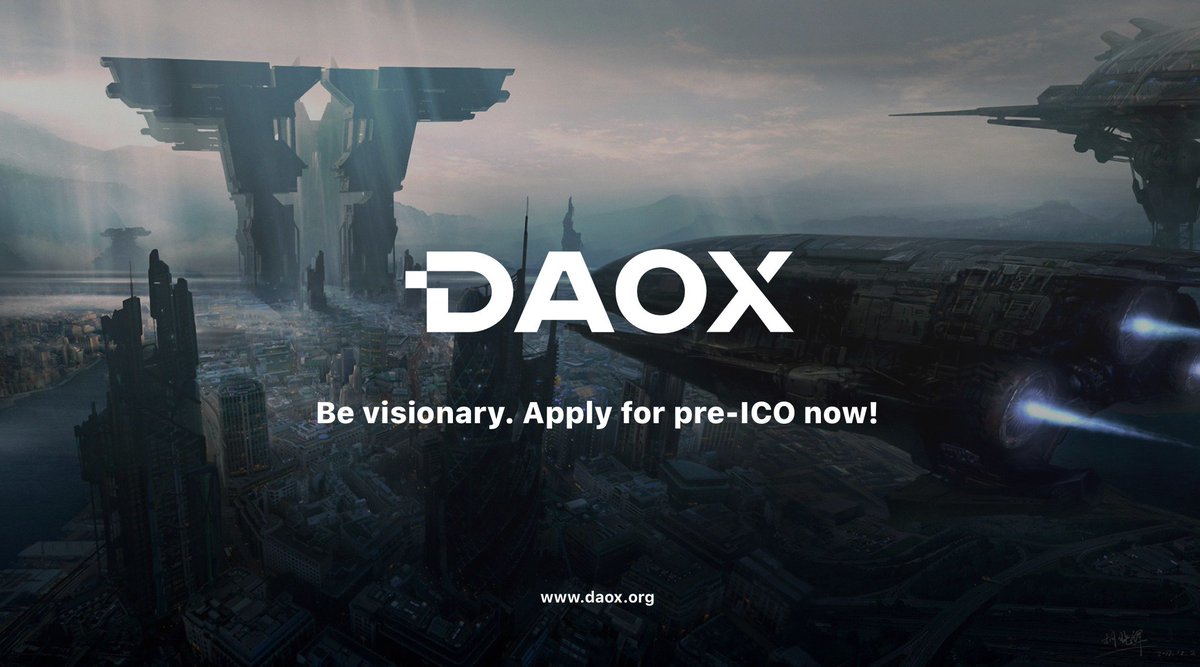 daoxorg's tweet image. Just 3 days left before the start of Daox pre-ICO. Get whitelisted here: daox.org/join-whitelist