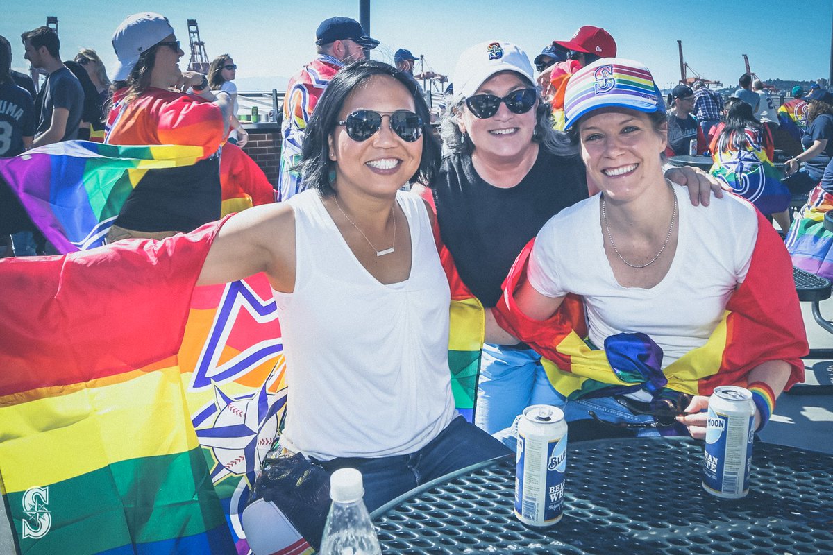 Mariners's tweet photo. Love is love.

Our #Pride Night celebration is in full swing at @SafecoField. https://t.co/z3PPbBbjYM