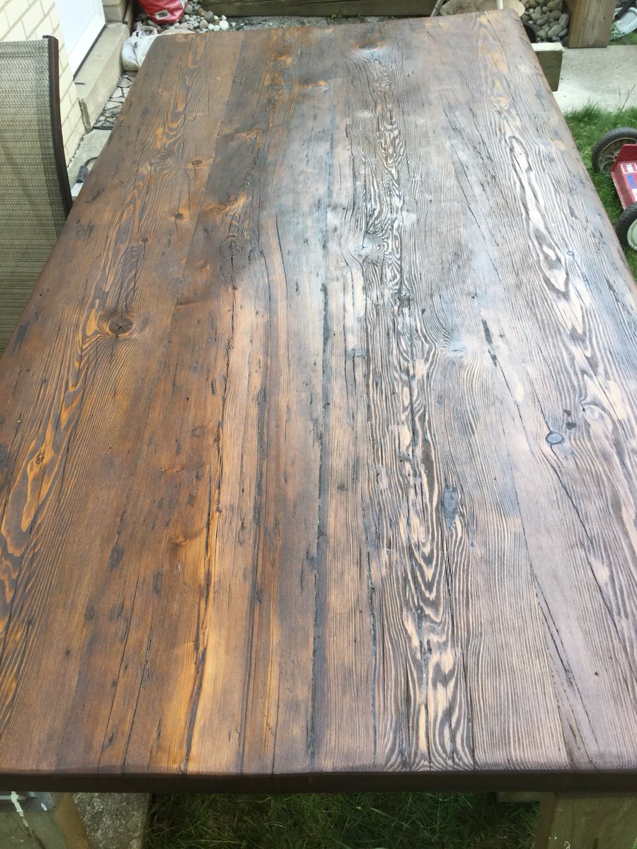 Barn Board Designs On Twitter Next Step Stain Table Top