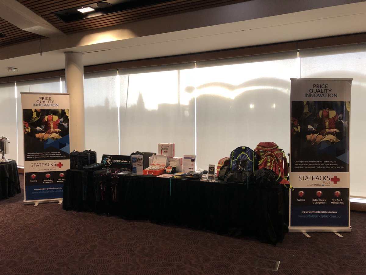 Statpacks Plus (@statpacksplus) on Twitter photo Our range is on show today <a href="/SASMAMembers/">SA Sports Medicine Association</a> Conference at Adelaide Oval. Come see our <a href="/StatPacks/">StatPacks</a>, AED’s and <a href="/RecoveriteAu/">Recoverite Compression❄️🔥</a> Compressionware #ExerciseandMed Our range is on show today <a href="/SASMAMembers/">SA Sports Medicine Association</a> Conference at Adelaide Oval. Come see our <a href="/StatPacks/">StatPacks</a>, AED’s and <a href="/RecoveriteAu/">Recoverite Compression❄️🔥</a> Compressionware #ExerciseandMed