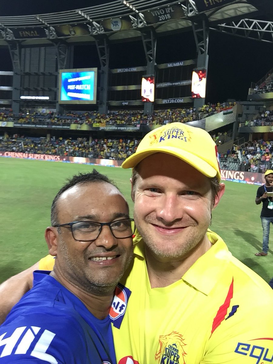 russcsk's tweet photo. Wishing our super king who scored 555 runs for us which included  two 💯 and got 6 wickets  with his bowling, our very own @ShaneRWatson33 a very Happy Birthday 🎂 🎈🎈🎈🎉🎉🎉🎉🍾🍾🍾🍾🍰🍰🍰 https://t.co/wdyWUlEJIB