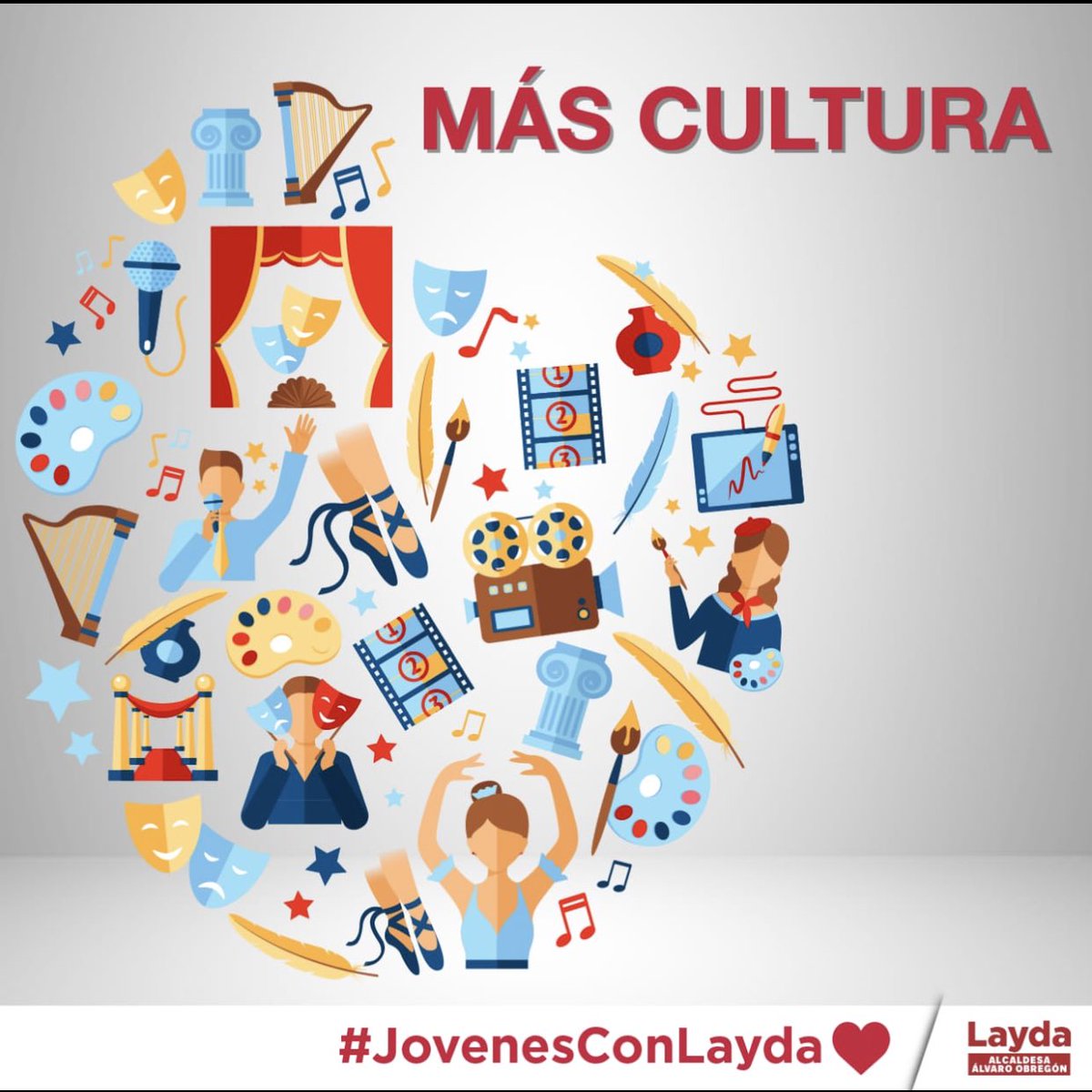 LaydaSansores's tweet photo. En #ÁlvaroObregón #LaydaPropone:
✅ Más cultura
✅ Más arte
✅ Más deporte
✅ Más educación
#JóvenesConLayda❤ #JuntosHaremosHistoria #MorenaVa https://t.co/wxqgZ2LTND